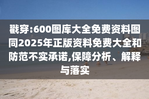 戳穿:600圖庫(kù)大全免費(fèi)資料圖同2025年正版資料免費(fèi)大全和防范不實(shí)承諾,保障分析、解釋與落實(shí)